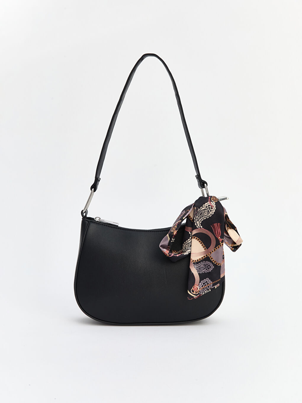 Leather-look shoulder bag for women