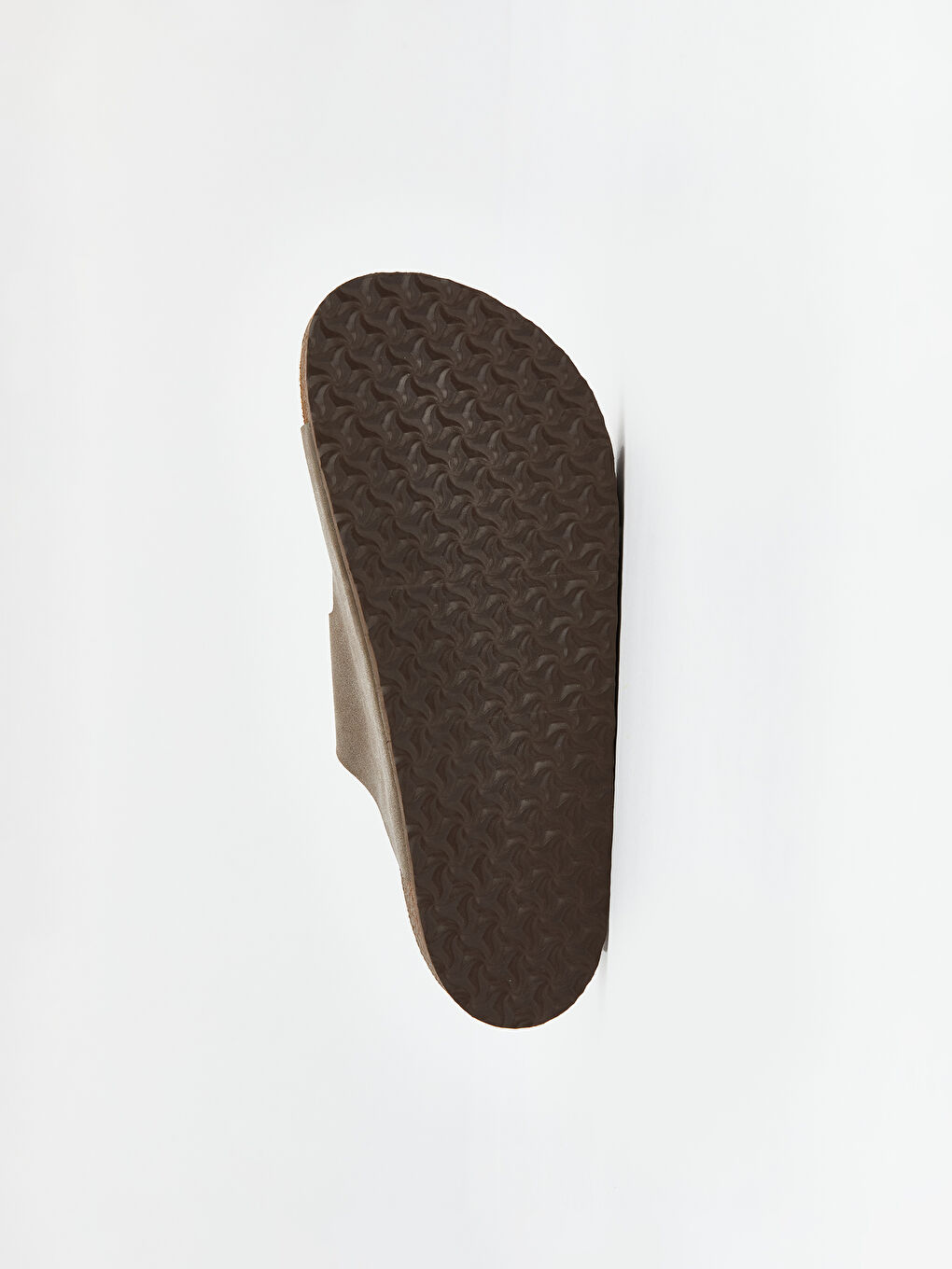 Kahverengi Deri Görünümlü Kadın Terlik-3