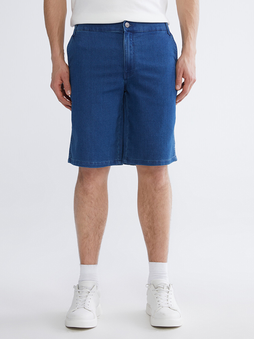 Man Indigo Denim Shorts-1