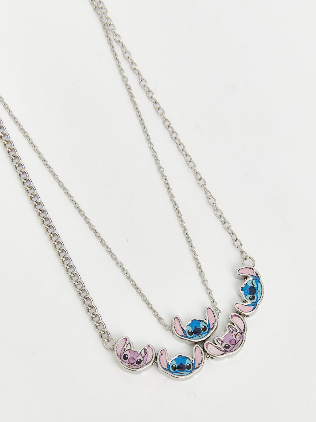 Karışık Stitch Figürlü Kız Çocuk Kolye-2