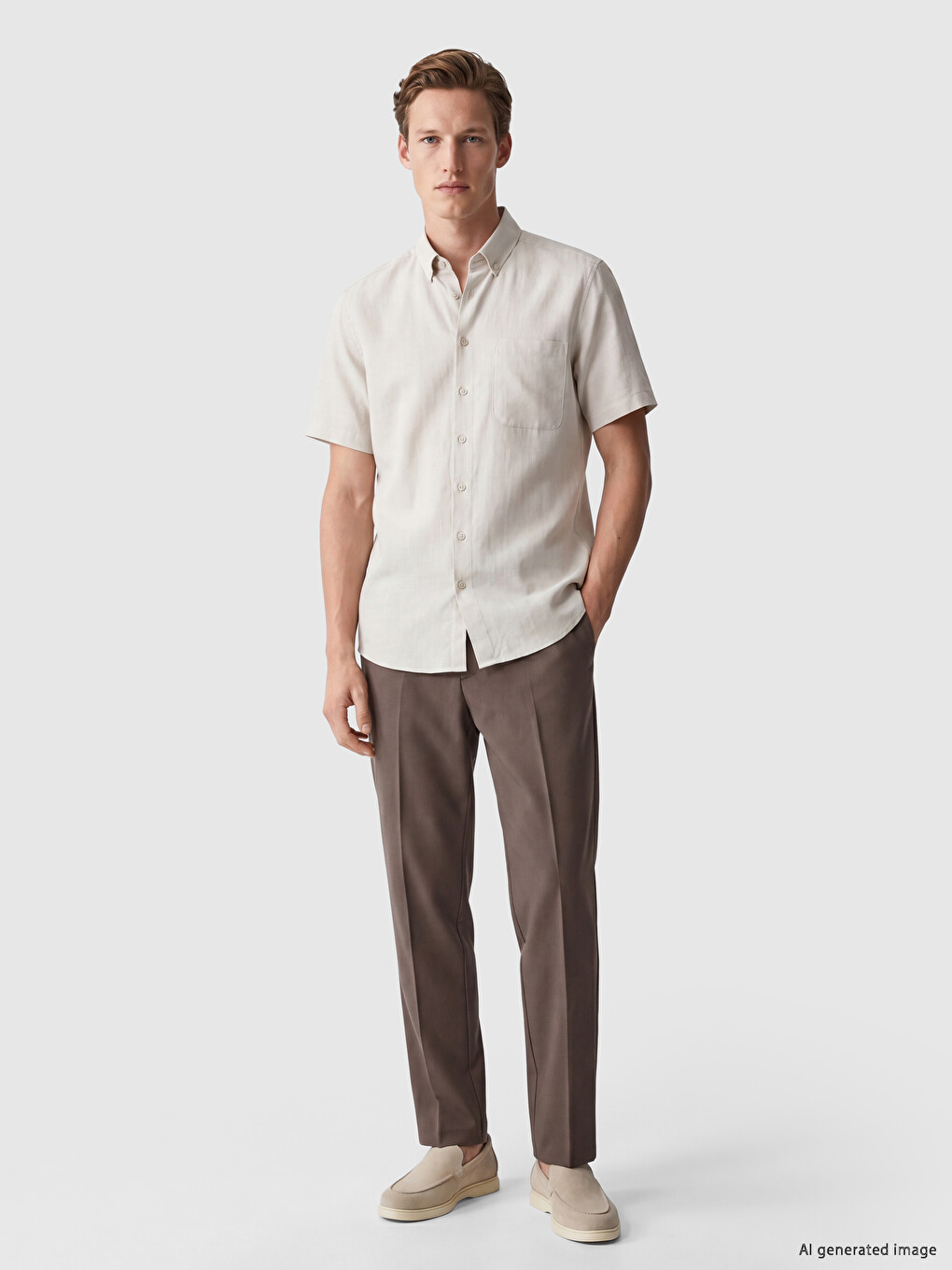 Regular Fit Textured Men's Shirt-1