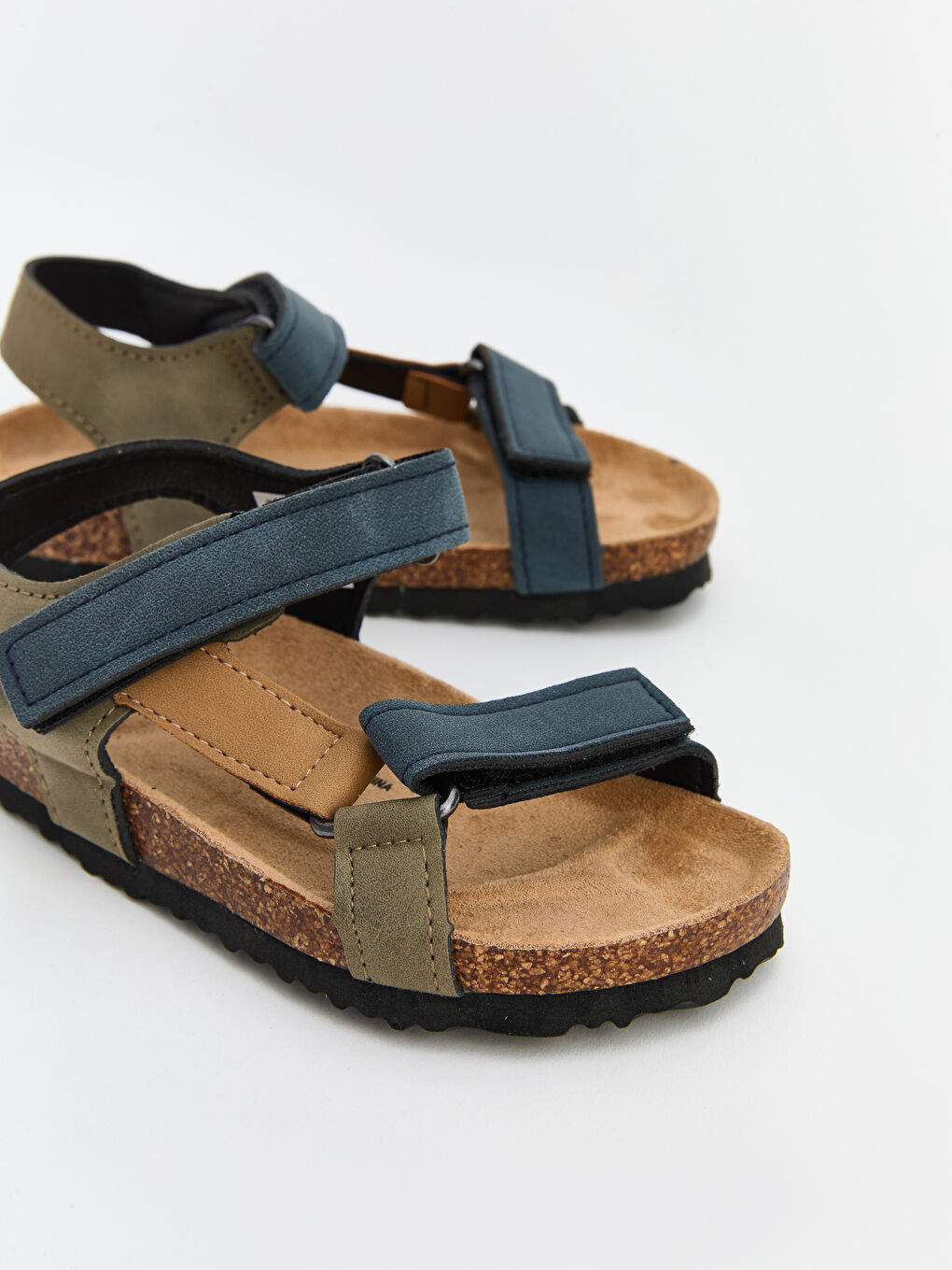 صنادل الأولاد بلوك ديال الألوان بلصق الفيلكرو-2