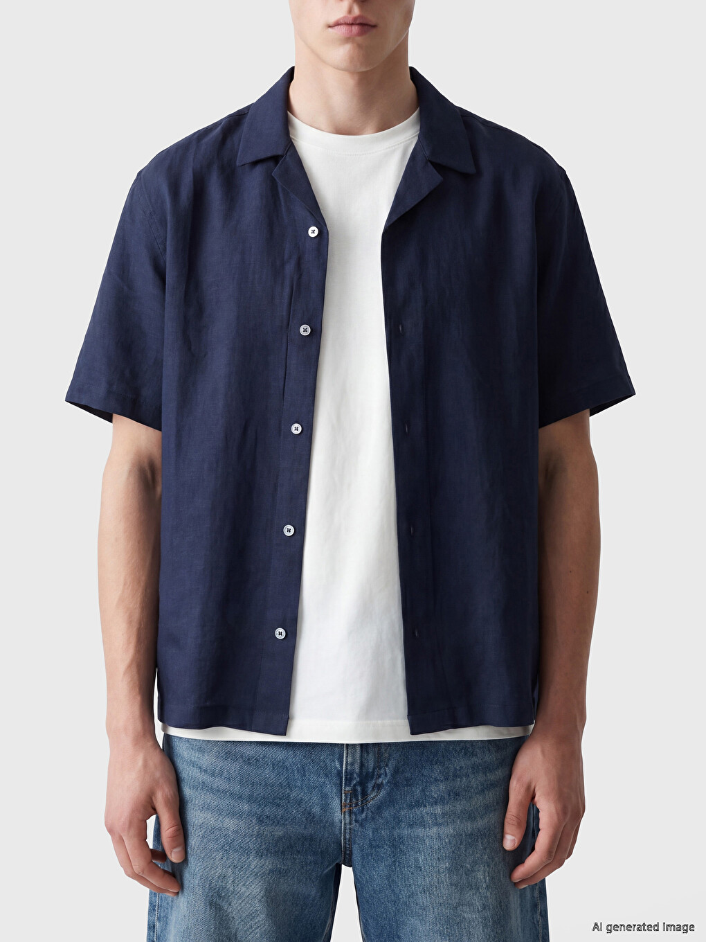 Man Navy Shirt-2