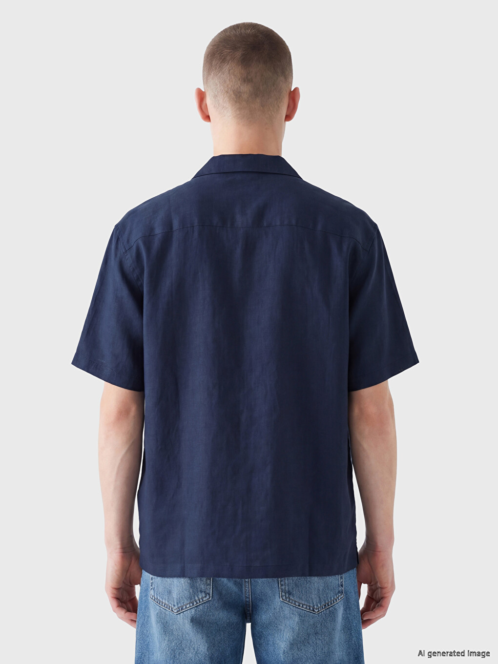 Man Navy Shirt-3