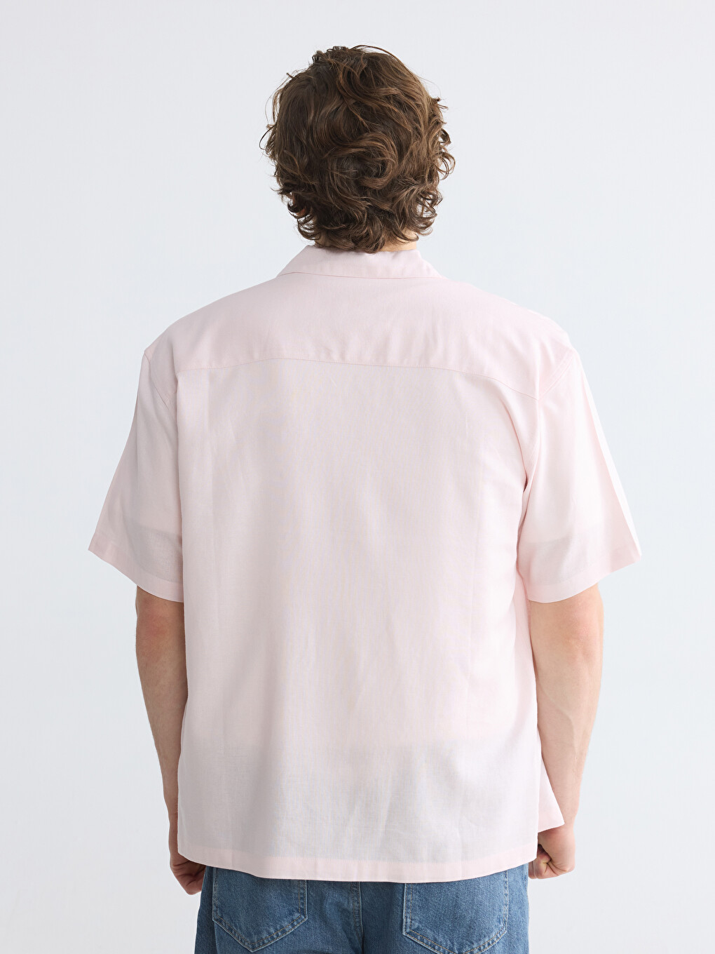 Regular Fit Linen-look Men's Shirt-3