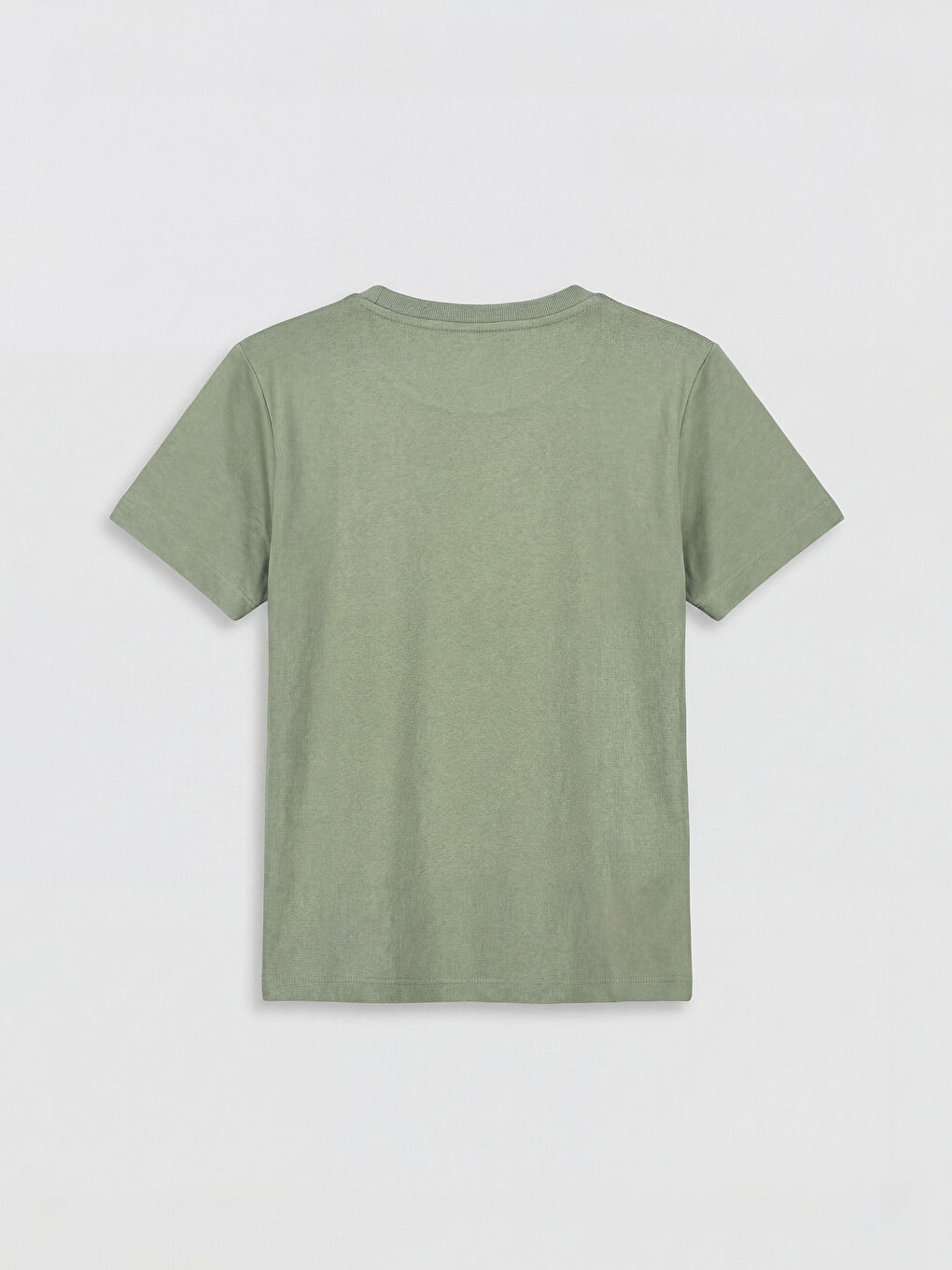 Yeşil Bisiklet Yaka Erkek Çocuk Tişört-1