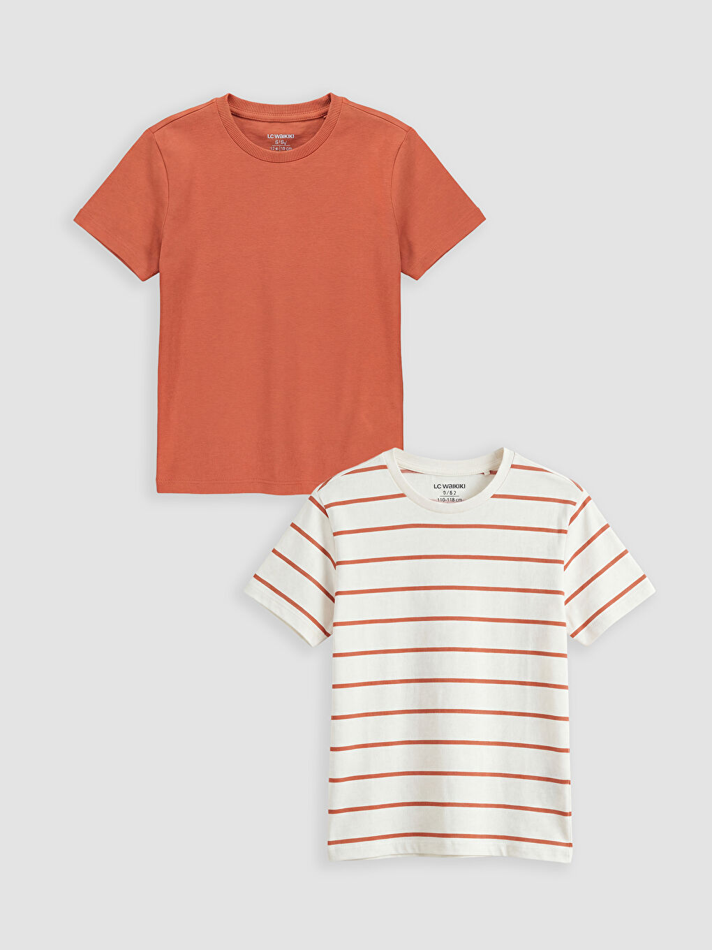 Crew Neck Boys' T-Shirt 2 Pack