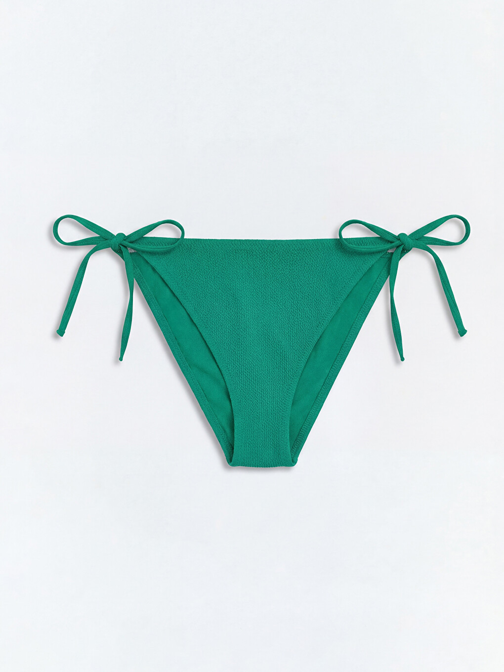 Yeşil Dokulu Bağlamalı Kadın Brazilian Bikini Altı-2