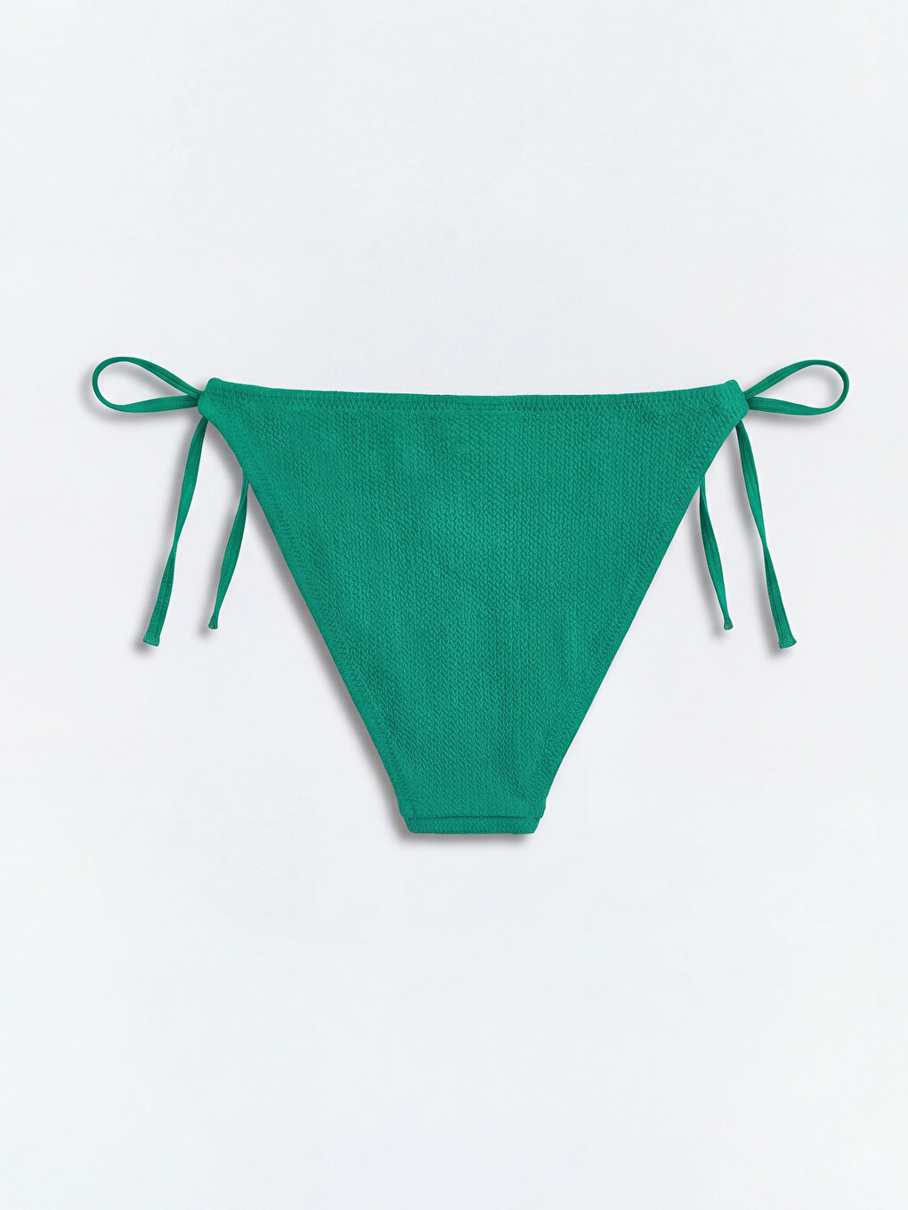 Yeşil Dokulu Bağlamalı Kadın Brazilian Bikini Altı-3