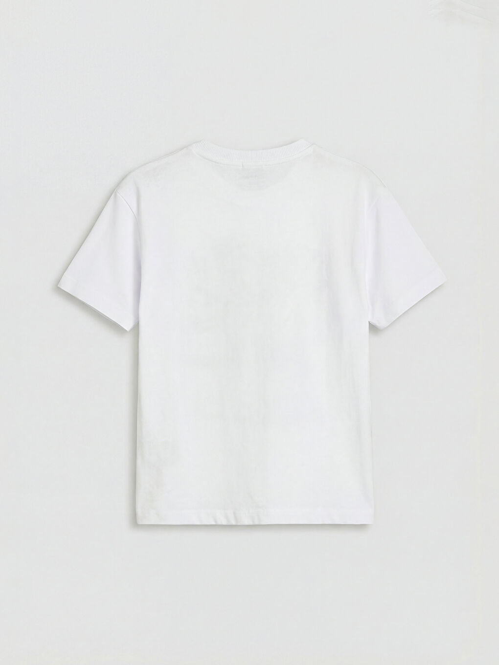 Beyaz Minecraft Baskılı Erkek Çocuk Tişört-1