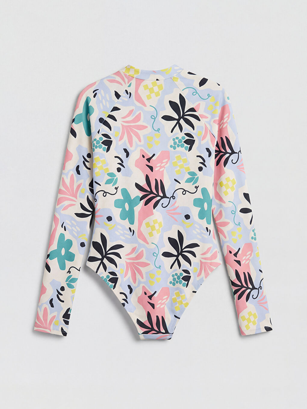 Печатный комплект купальника для девочек из 3 предметов-2