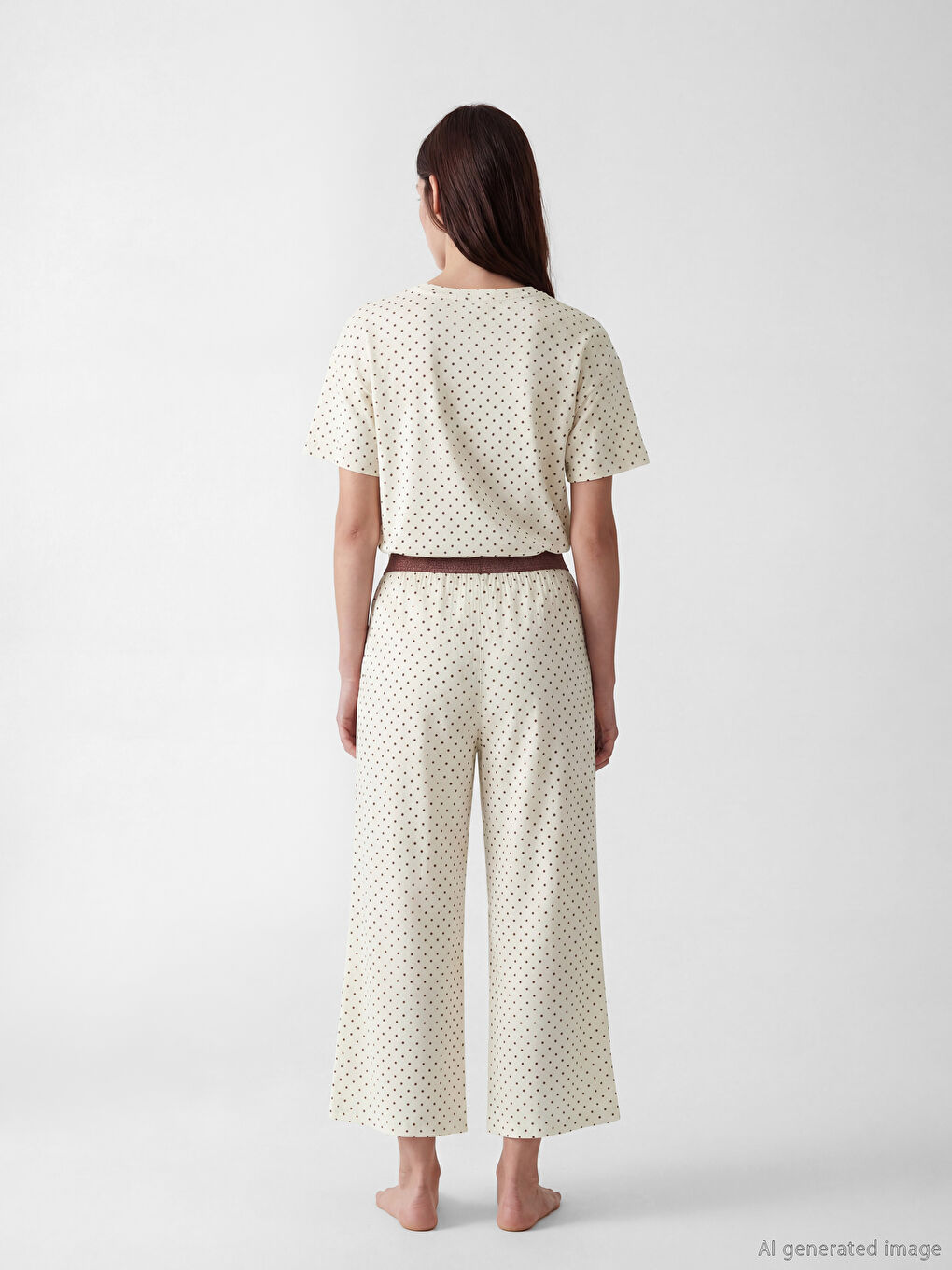 Polka Dot Women's Capri Pyjamas Set-3