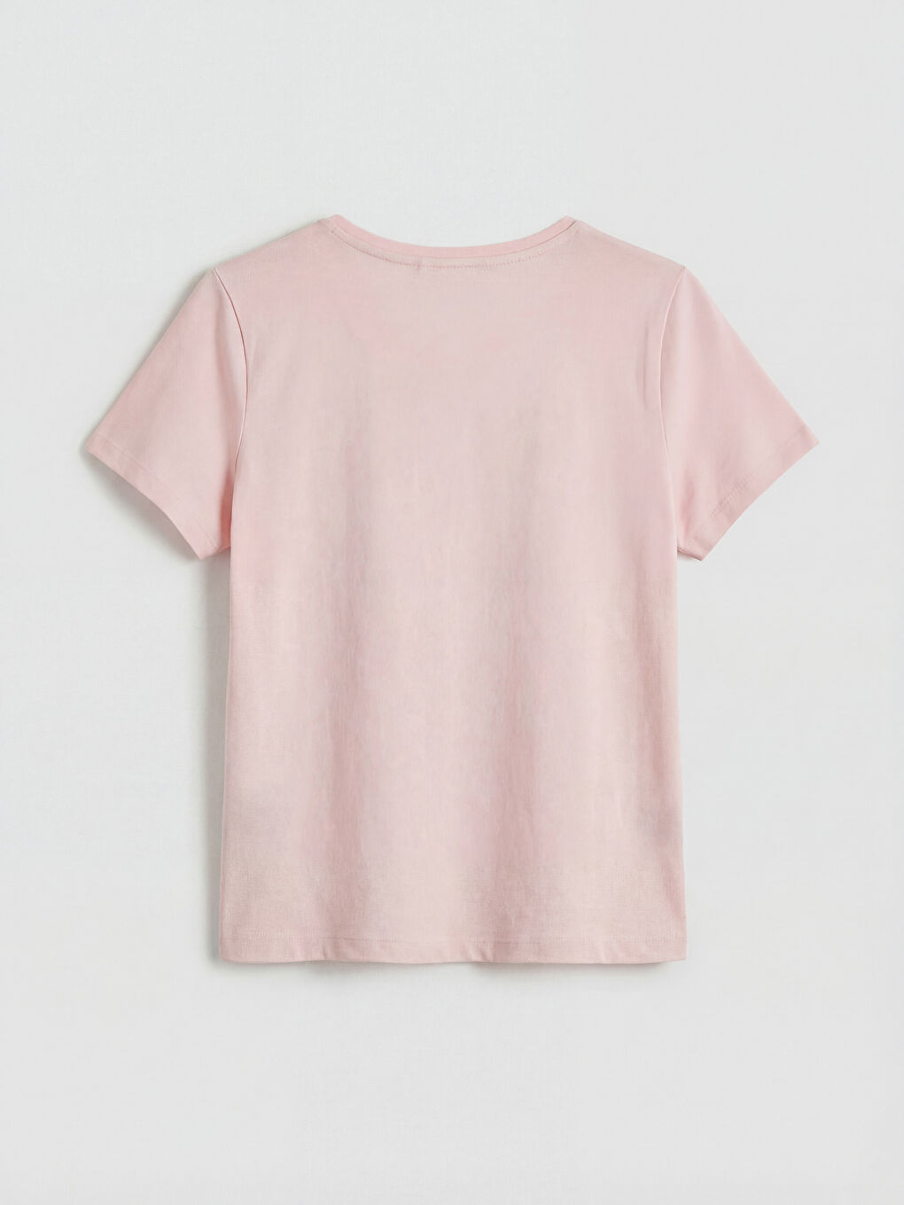 Pembe Bisiklet Yaka Baskılı Kadın Pijama Takım-2