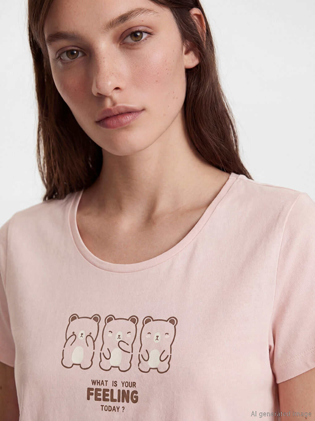 Crew Neck Printed Women's Pyjamas Set-2