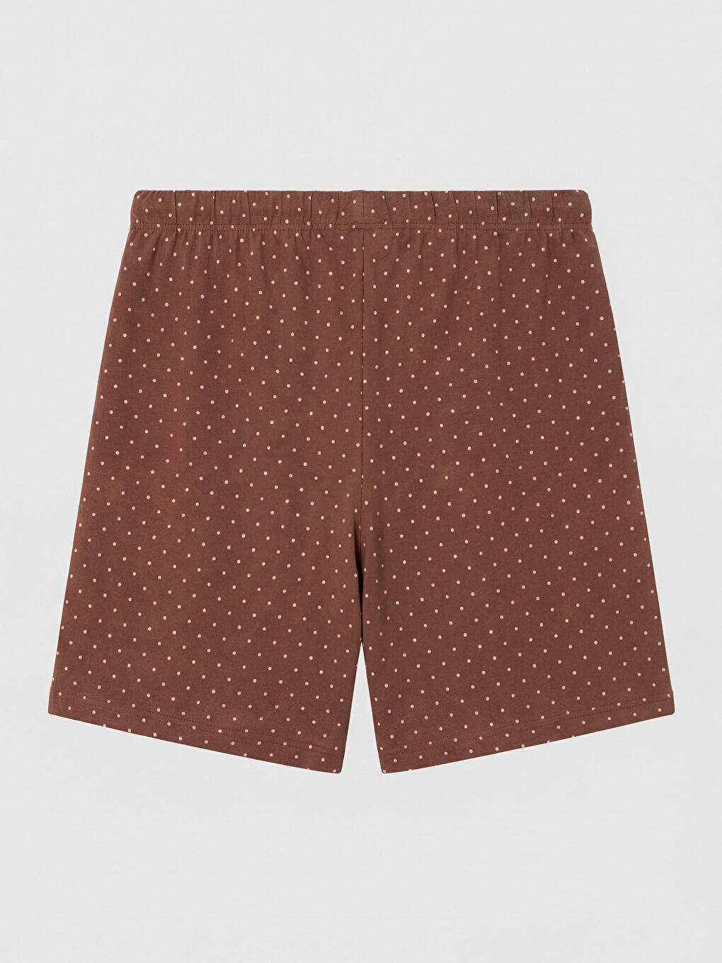 Kahverengi Kadın Şort Pijama Altı 2'li-2