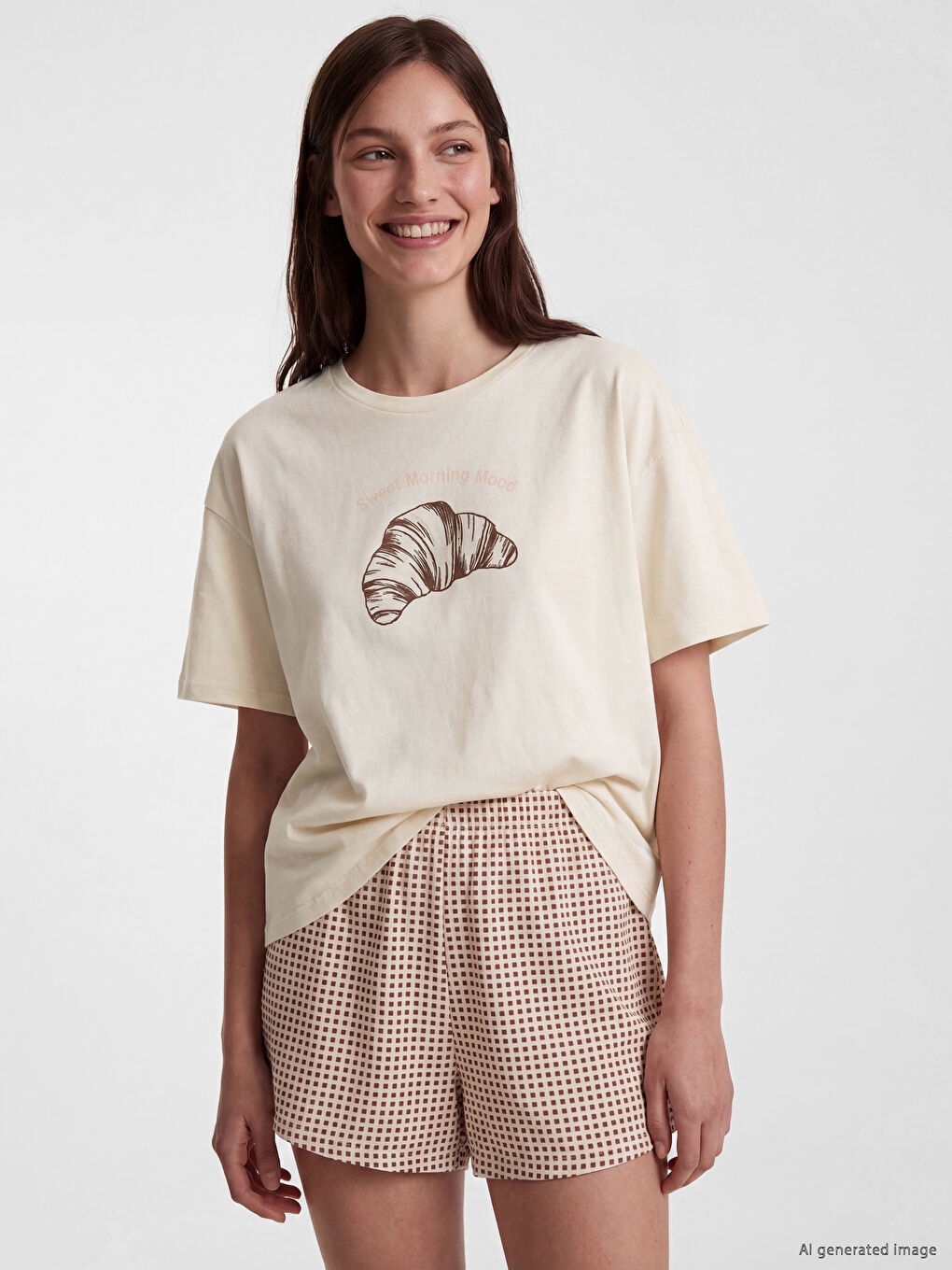 Printed Women's Shortie Pyjamas Set-1