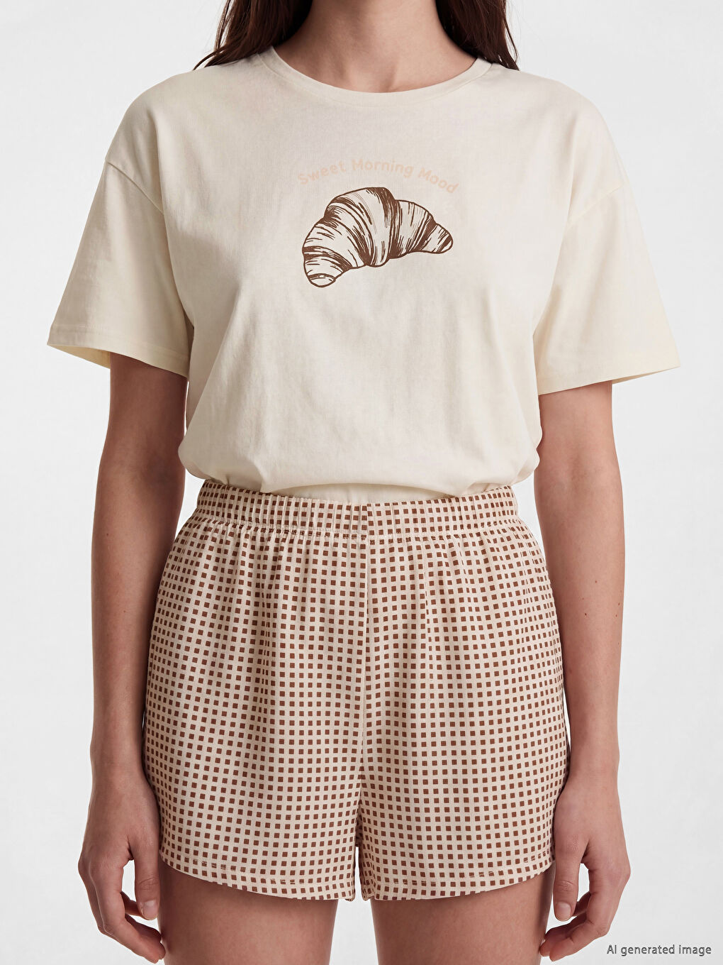 Printed Women's Shortie Pyjamas Set-2