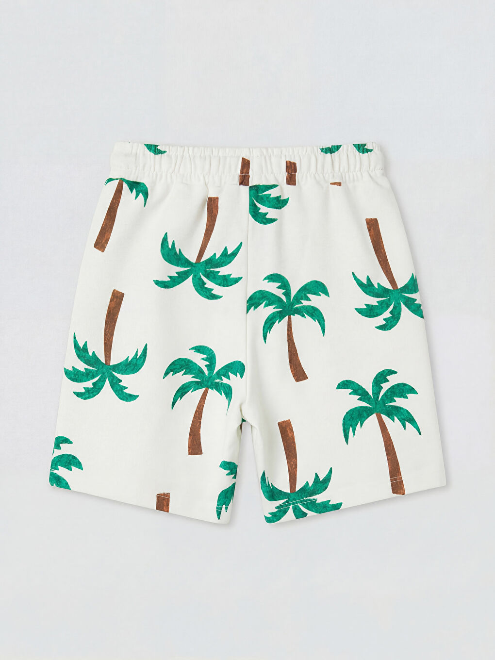 Bej Baskılı Erkek Çocuk Şort 2'li-2