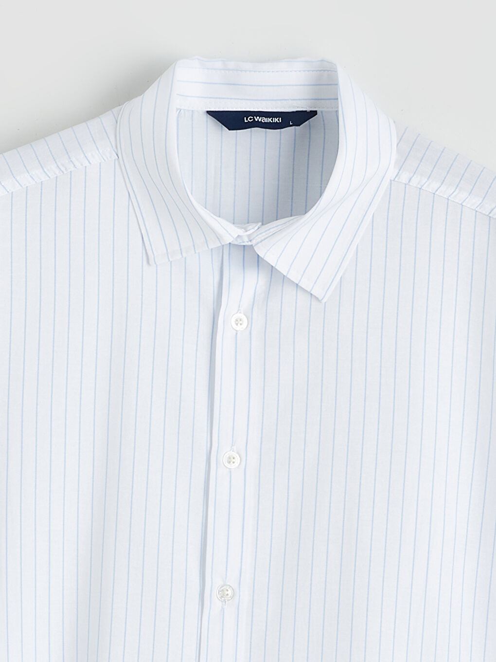 Mavi Regular Fit Çizgili Erkek Gömlek-5