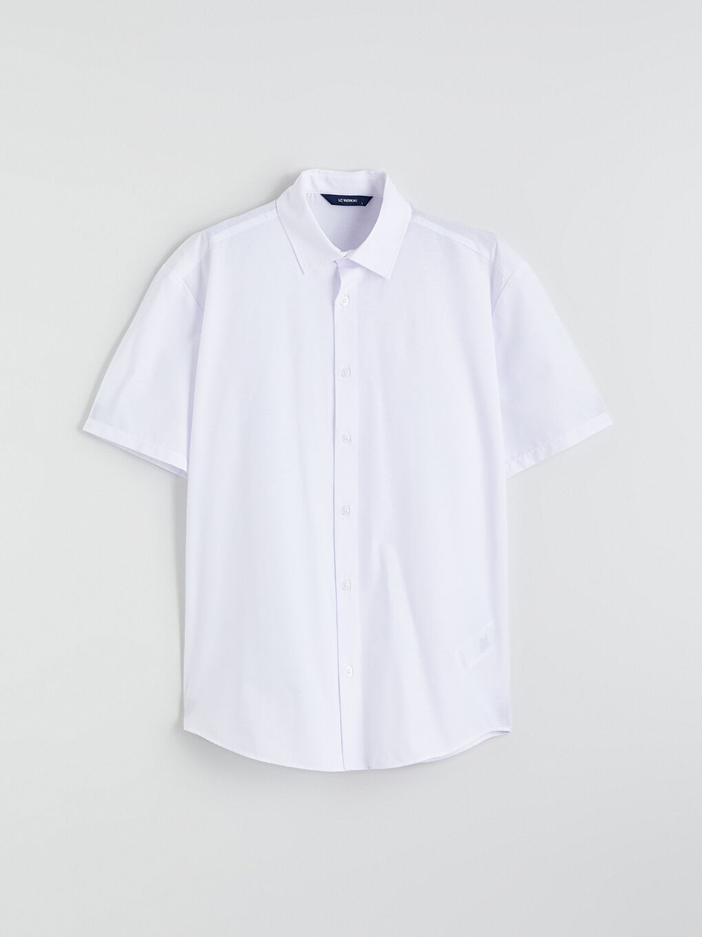 Beyaz Regular Fit Poplin Erkek Gömlek-4