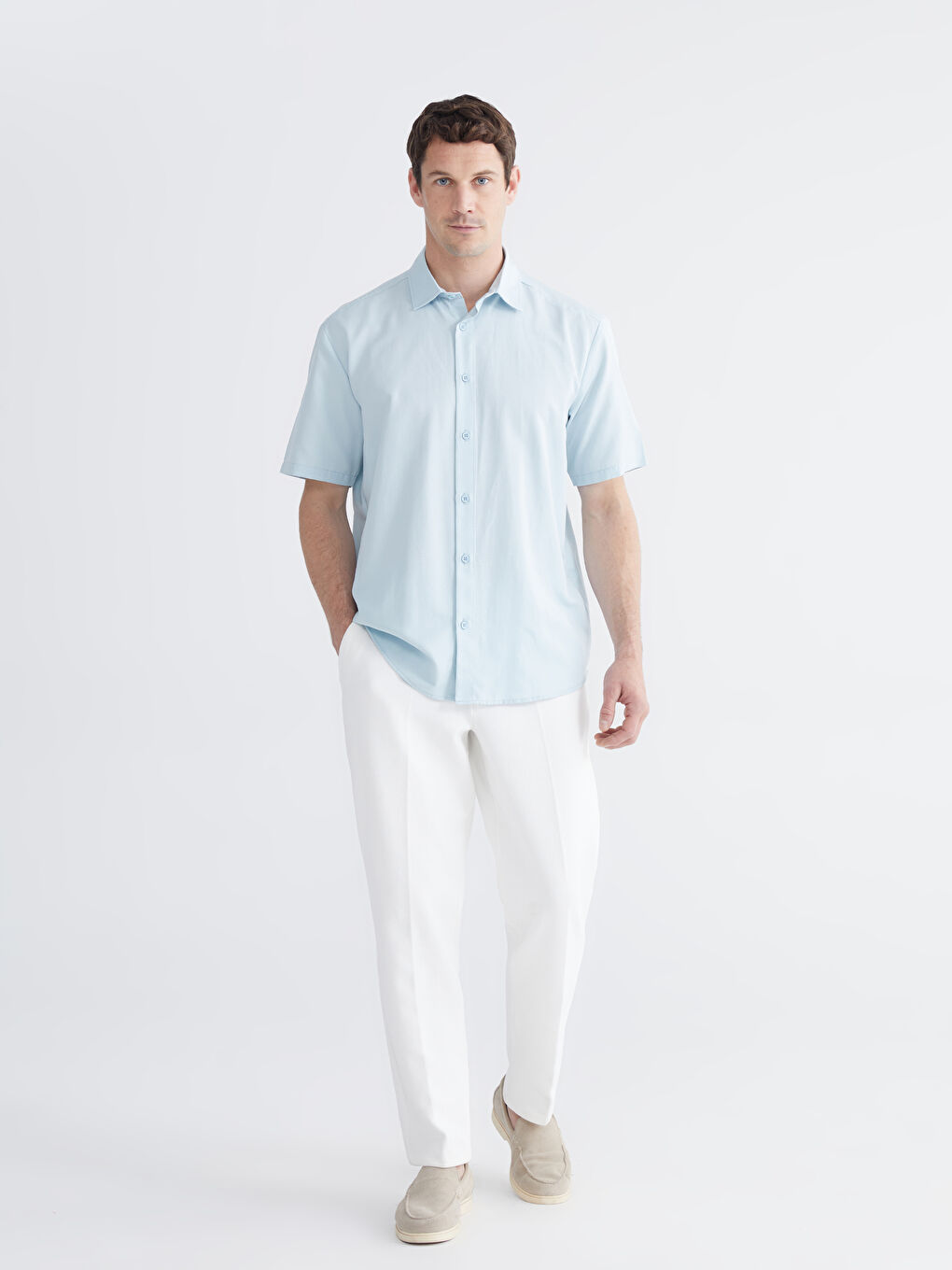 Mavi Regular Fit Poplin Erkek Gömlek-1