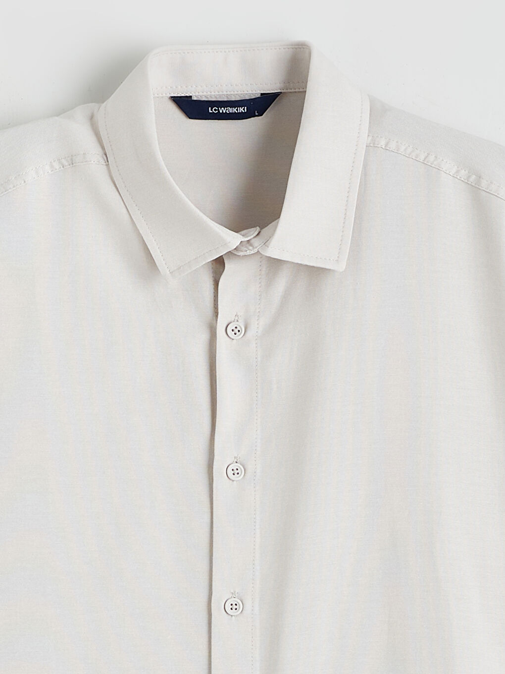 Bej Regular Fit Oxford Erkek Gömlek-5