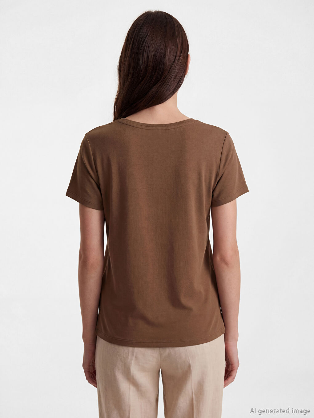 Crew Neck Women's Pyjamas Top-2