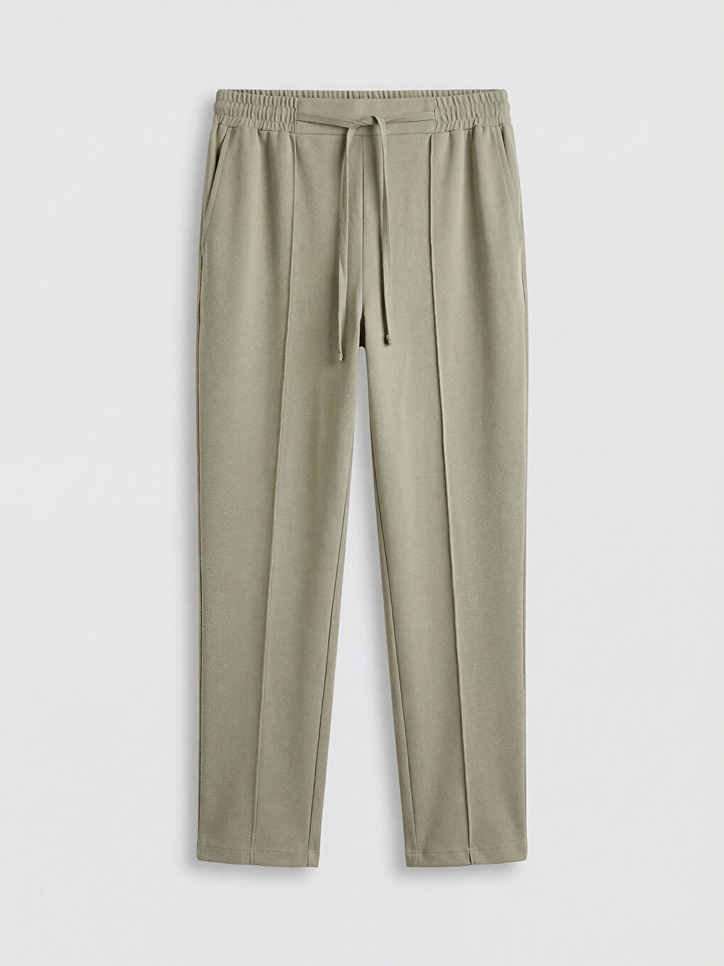 Yeşil Beli Lastikli Havuç Kesim Kadın Pantolon