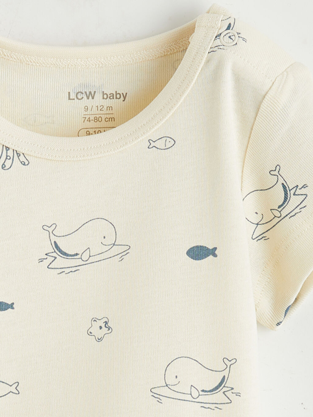 Baby Boy ECRU Bodysuit-2