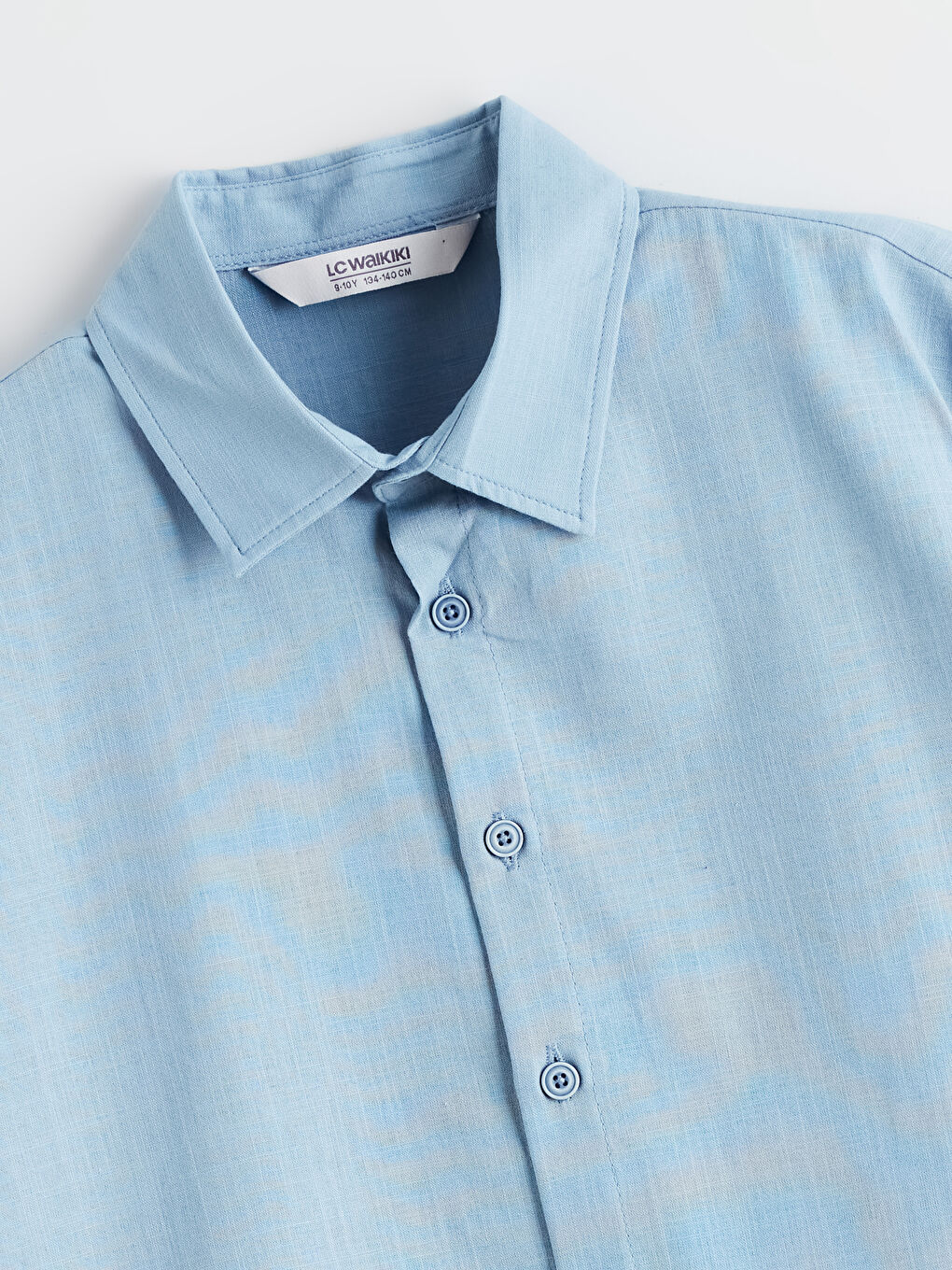 İndigo Kısa Kollu Erkek Çocuk Gömlek-1