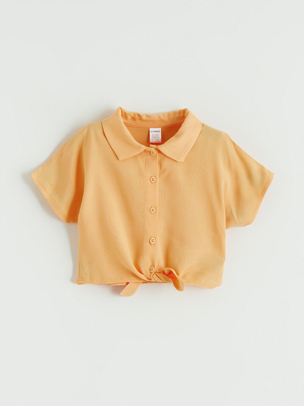 Mercan Bağlamalı Kız Çocuk Gömlek
