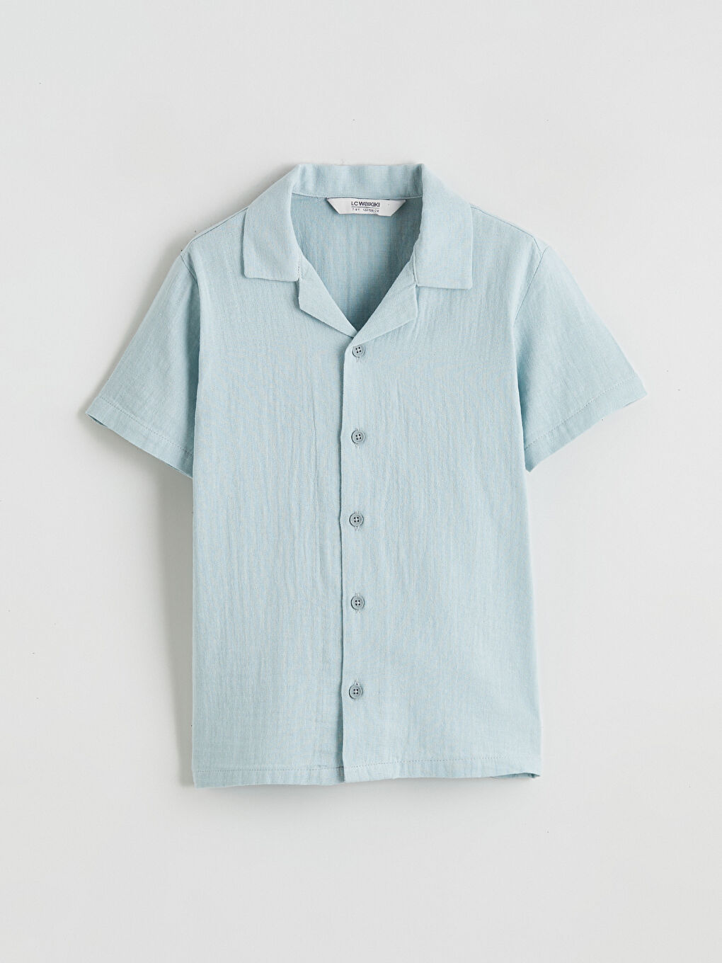 Yeşil Kısa Kollu Erkek Çocuk Gömlek