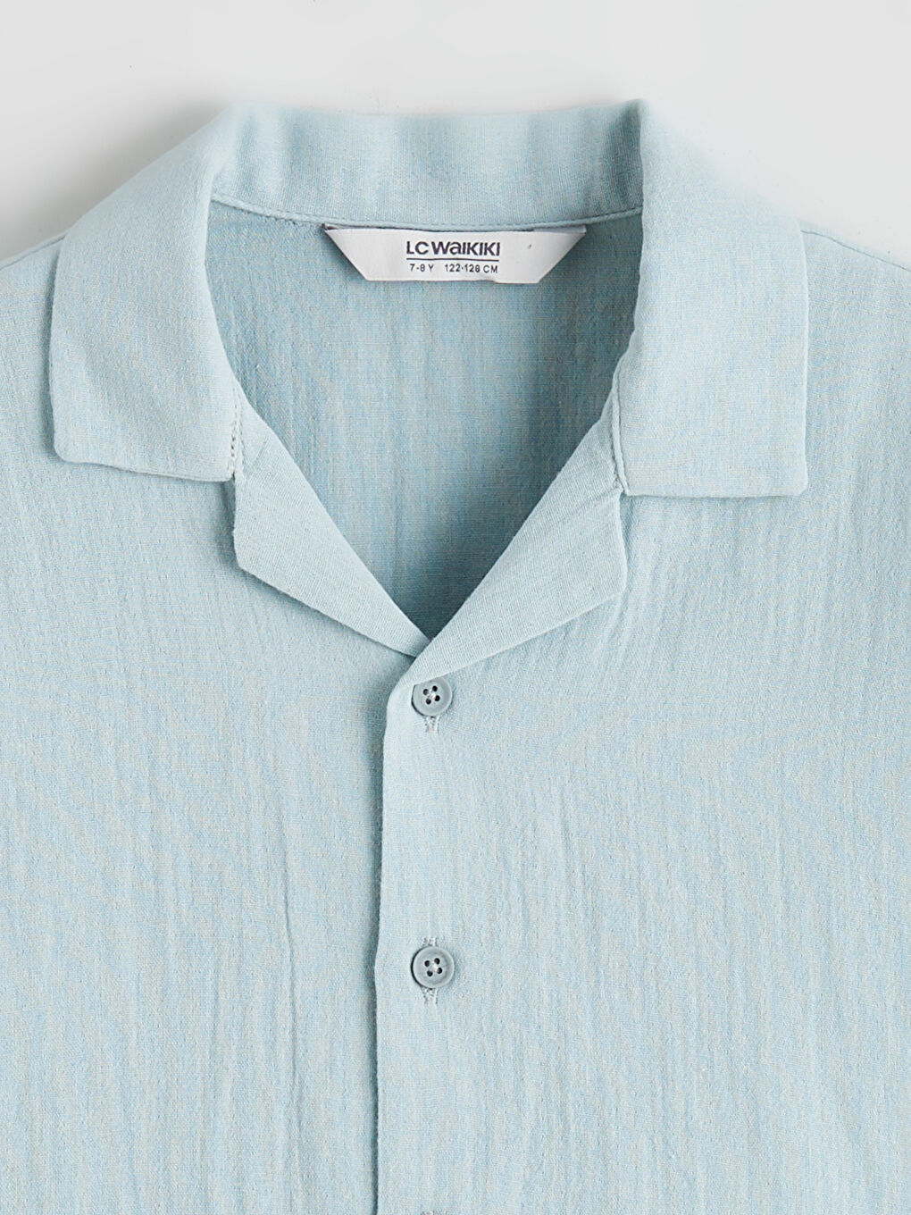 Yeşil Kısa Kollu Erkek Çocuk Gömlek-1