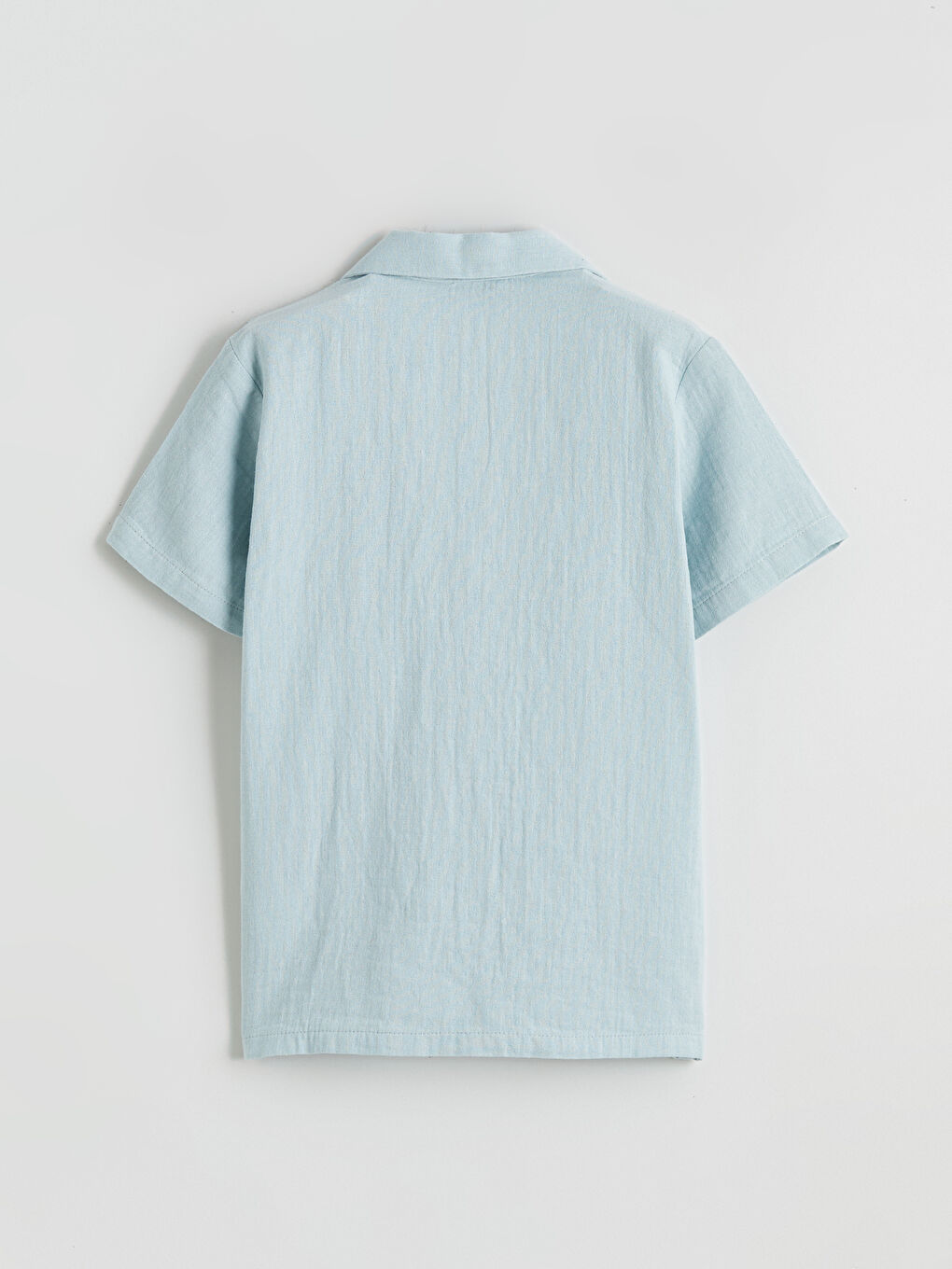 Yeşil Kısa Kollu Erkek Çocuk Gömlek-2