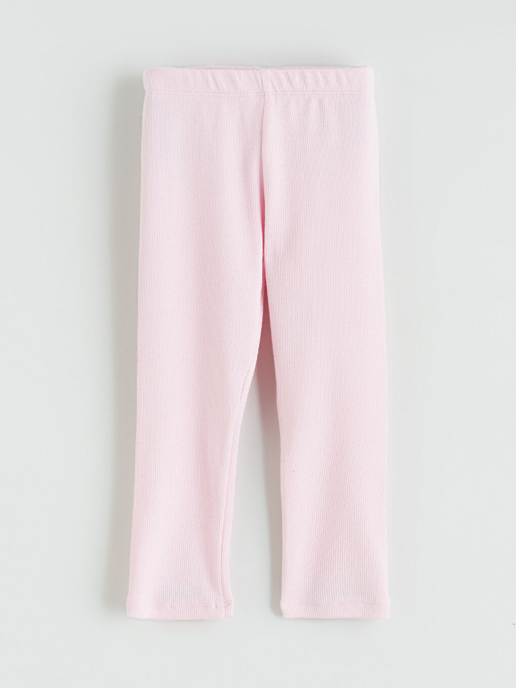 Pembe Beli Lastikli Fitilli Kız Çocuk Tayt-2