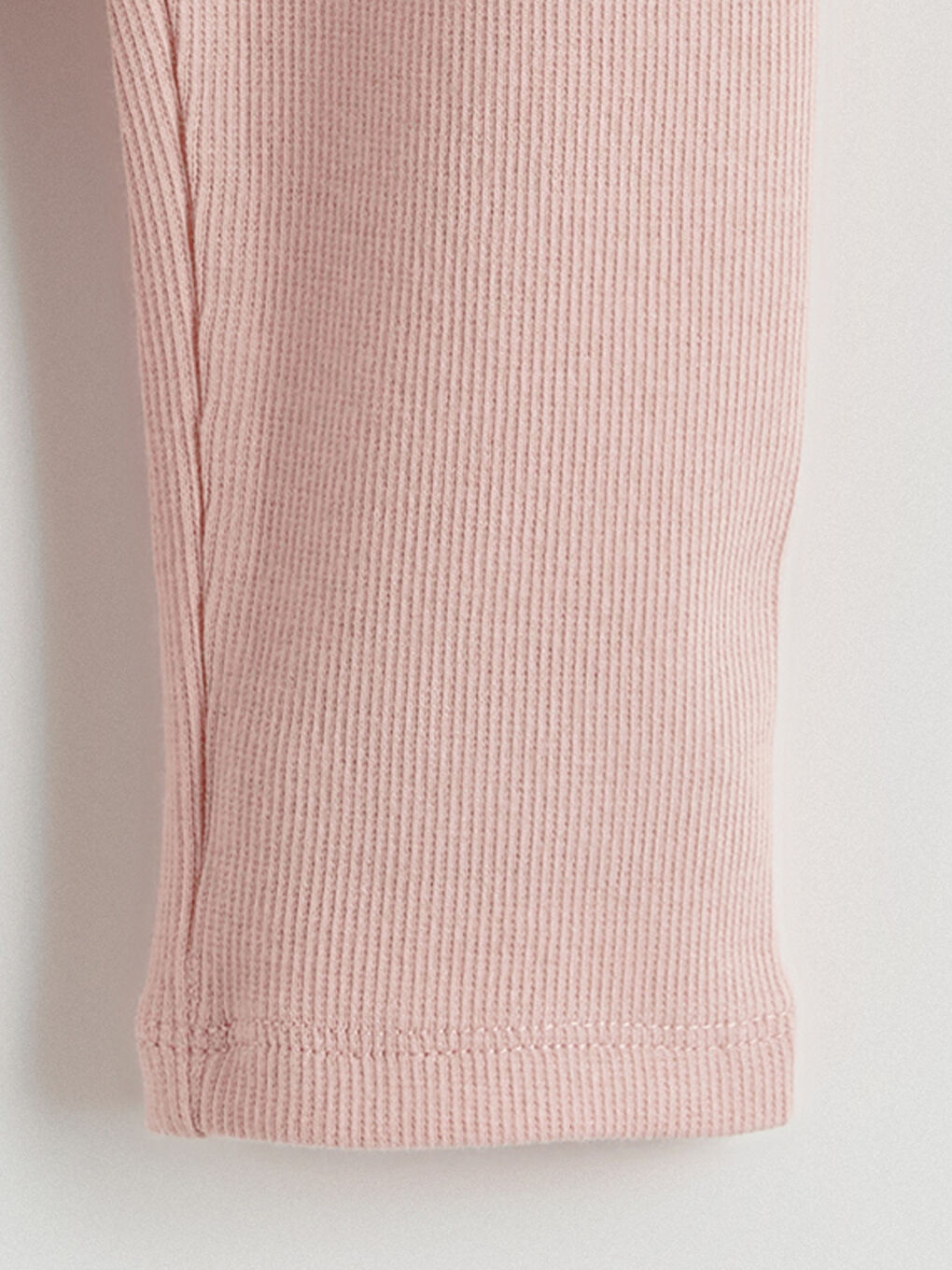 Pembe Beli Lastikli Fitilli Kız Çocuk Tayt-1