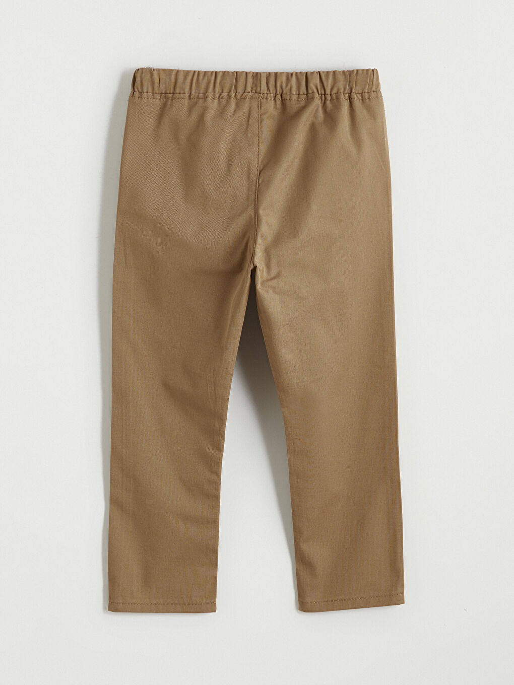 Kahverengi Beli Lastikli Erkek Çocuk Gabardin Pantolon-2