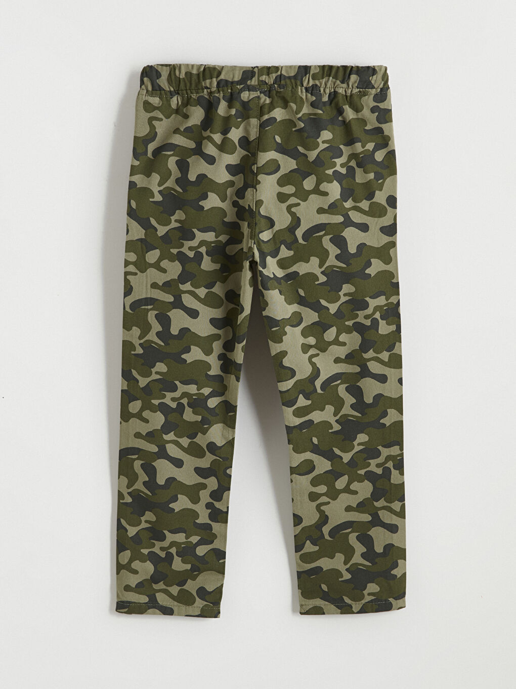 Yeşil Kamuflaj Desenli Erkek Çocuk Gabardin Pantolon-2