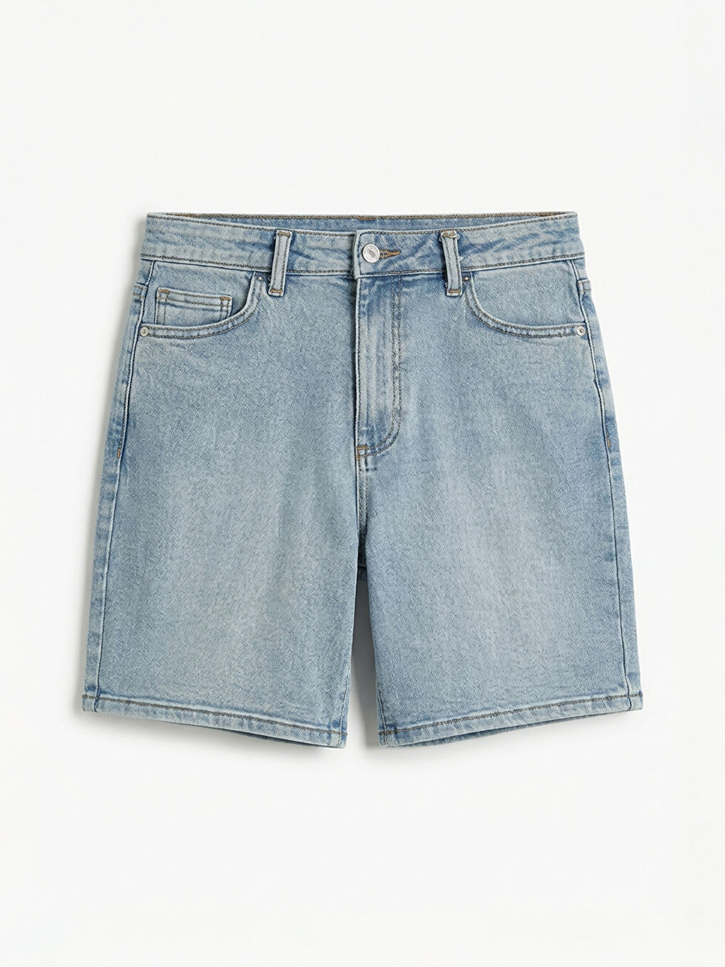 Woman BLUE Denim Shorts-4