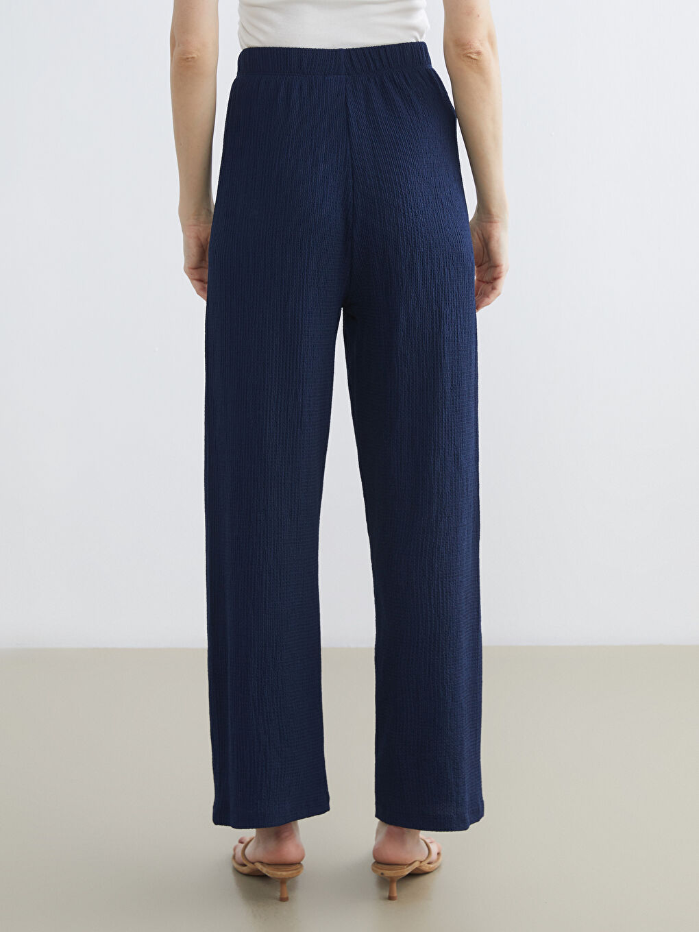 بنطلون للسيدات بخصر مرن ومُحبحب-3