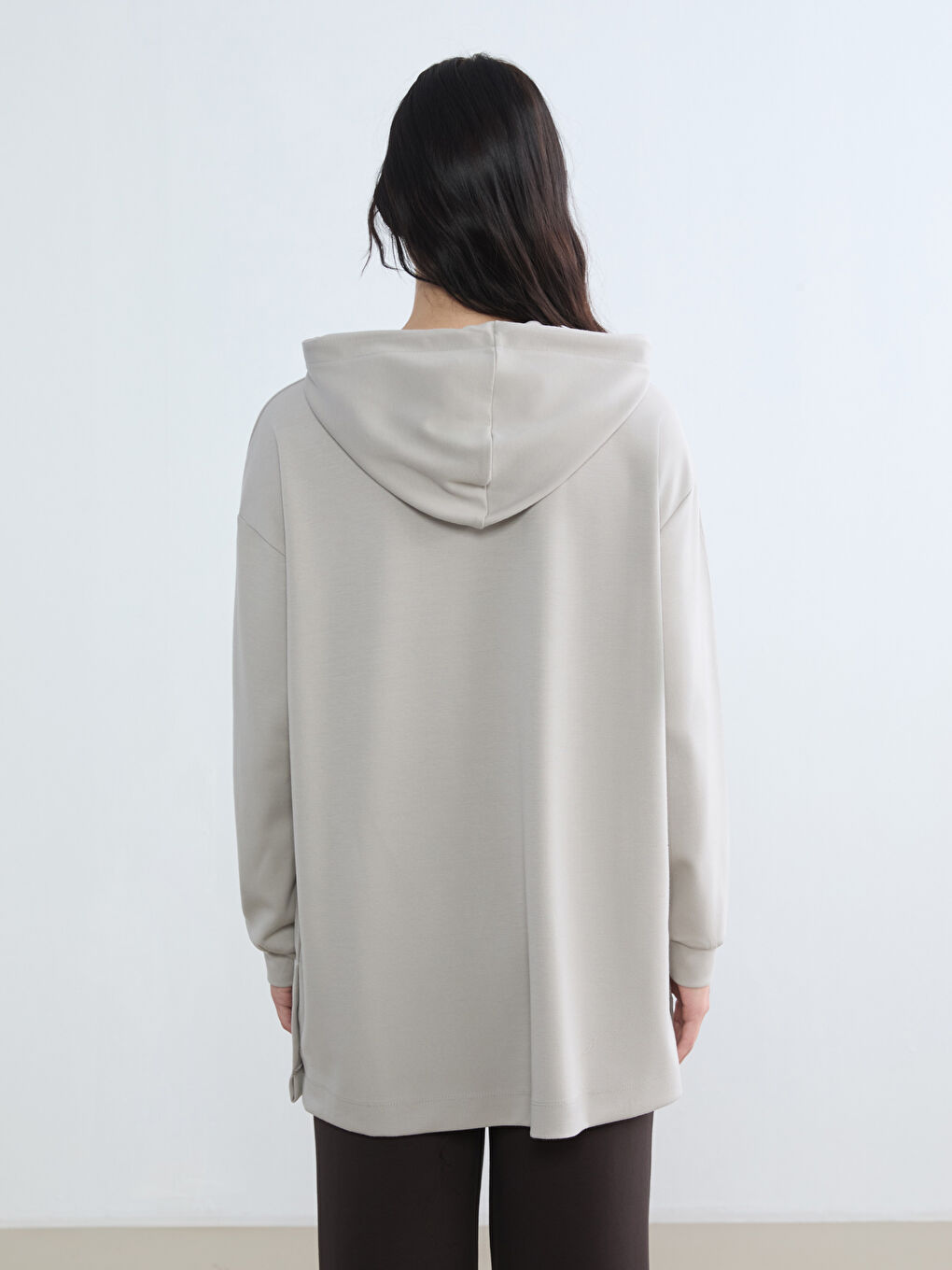 Woman GREY Sweatshirt Tunic-3