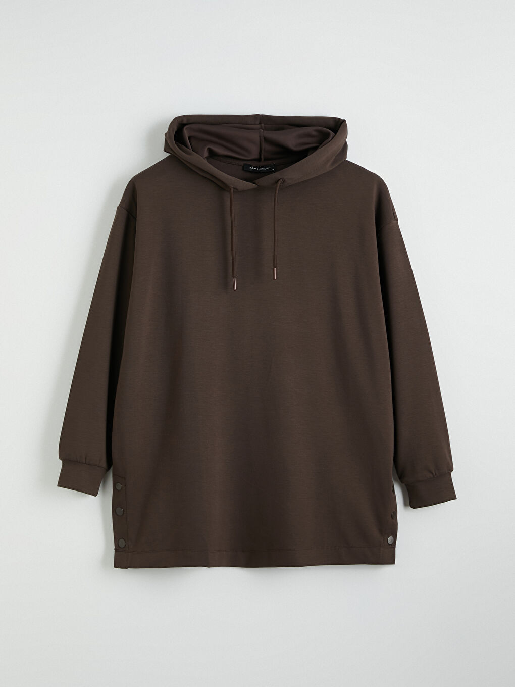 Kapüşonlu Oversize Kadın Sweatshirt Tunik-3
