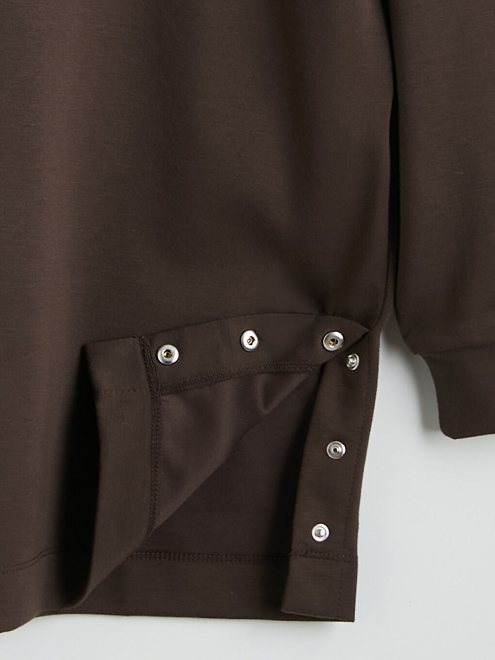 Kapüşonlu Oversize Kadın Sweatshirt Tunik-4