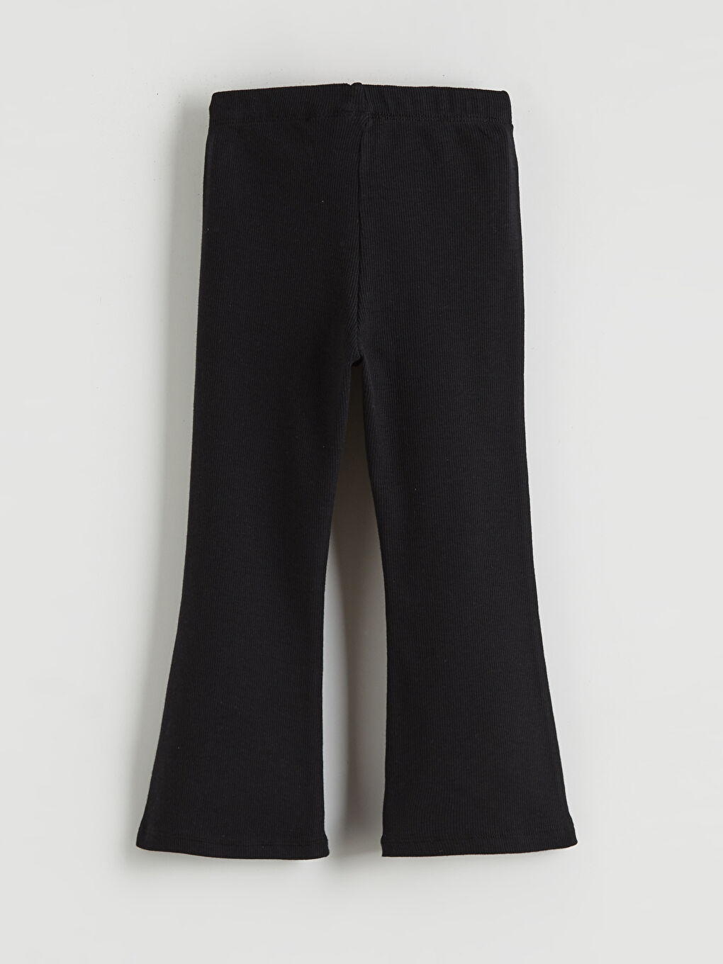 Siyah İspanyol Paça Kız Çocuk Tayt Pantolon	-1