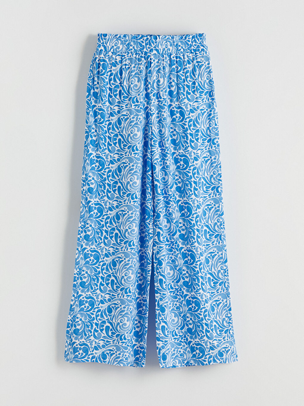 Elastic Waist Patterned Girls' Trousers