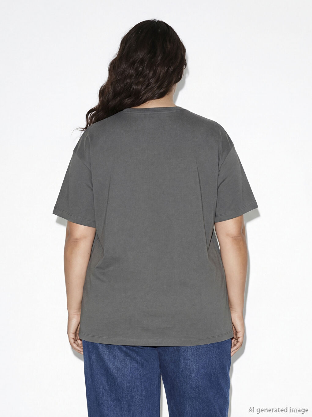 Crew Neck Printed Women's T-Shirt-3