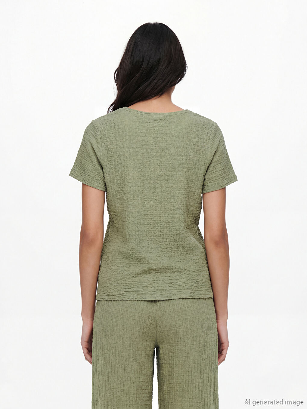 Woman GREEN T-Shirt-3