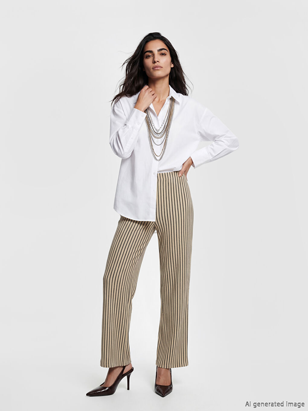Woman BEIGE Trousers
