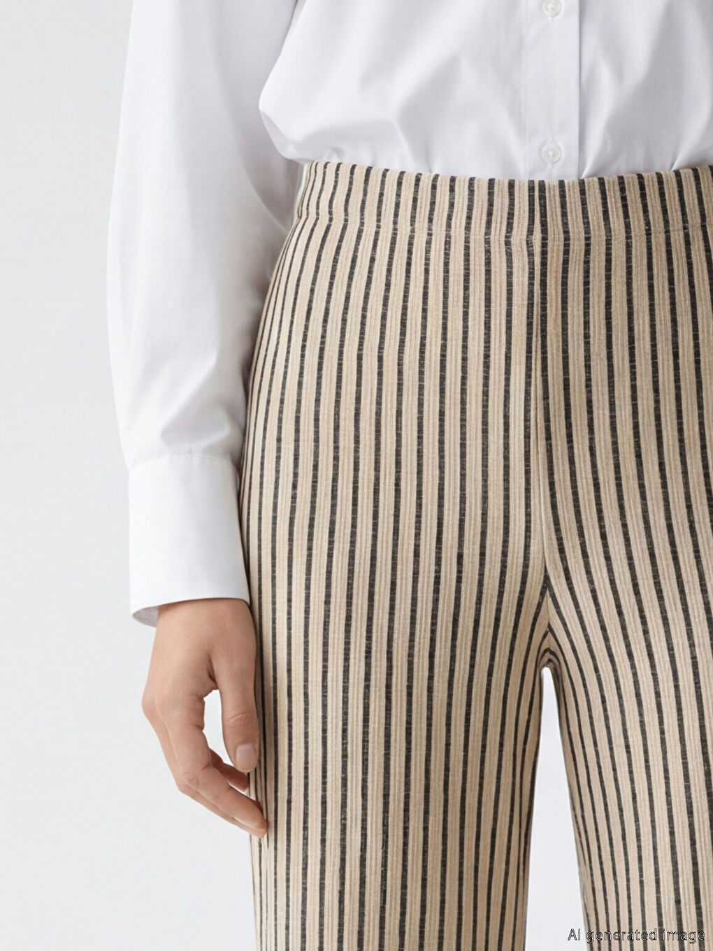 Woman BEIGE Trousers-2