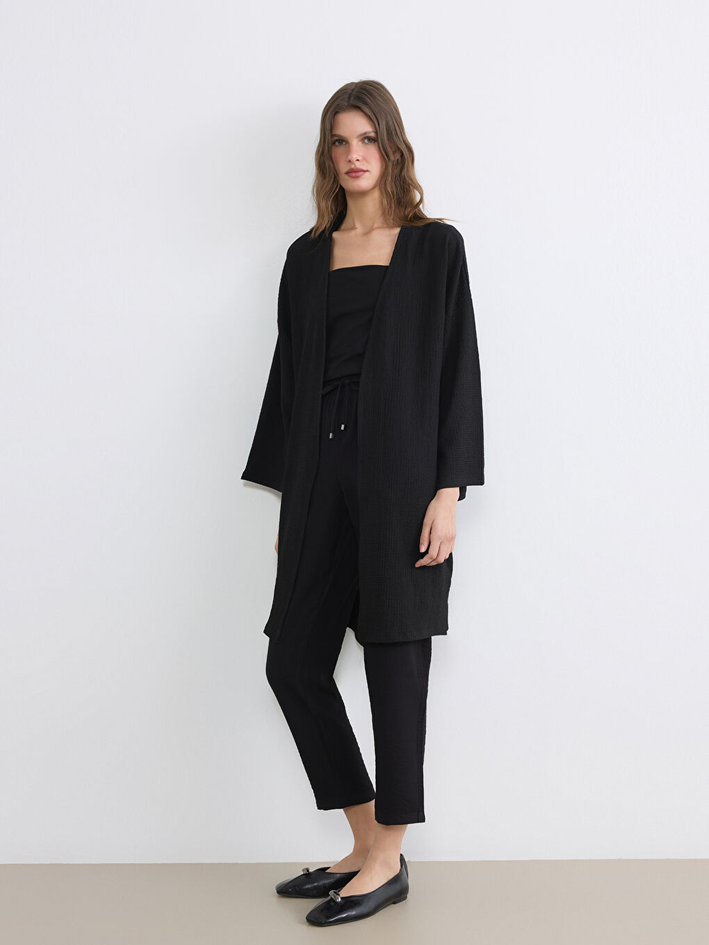 Ženski kardigan sa 3/4 rukavima-1